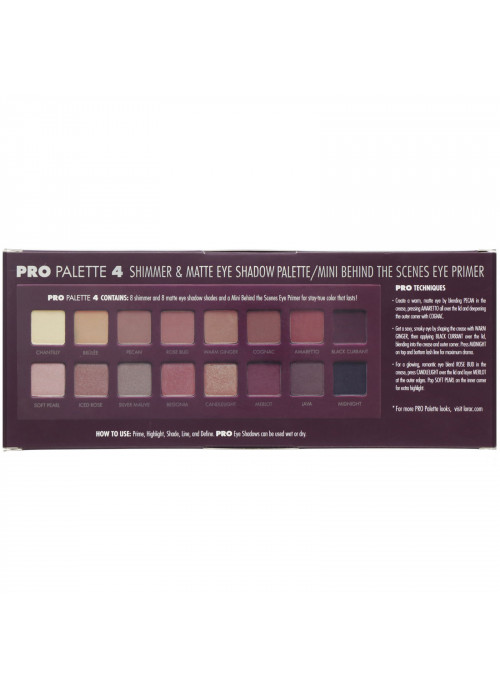 Lorac, Pro Palette 4 with Mini Behind the Scenes Eye Primer, 0.51 oz (14.3 g)