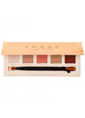 Lorac, Unzipped Brazen Eye Shadow Palette with  Dual-Ended  Brush, 0.37 oz (10.5 g)