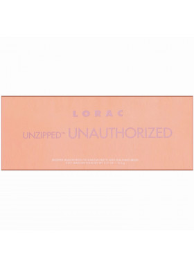 Lorac, Unzipped Unauthorized Eye Shadow Palette with Dual-Ended Brush, 0.37 oz (10.5 g)