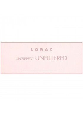 Lorac, Unzipped Unfiltered Eye Shadow Palette with Dual-Ended Brush,  0.37 oz (10.5 g)