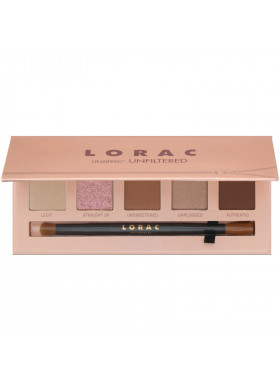 Lorac, Unzipped Unfiltered Eye Shadow Palette with Dual-Ended Brush,  0.37 oz (10.5 g)