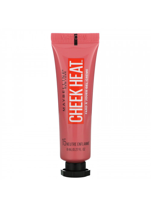 Maybelline, Cheek Heat, Gel-Cream Brush, Nude Burn, 0.27 fl oz (8 ml)