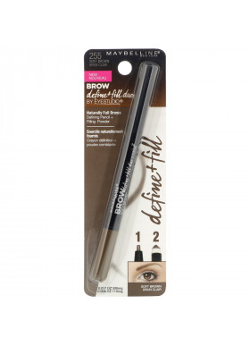 Maybelline, Eye Studio, Brow Define + Fill Duo, 255 Soft Brown, 0.017 oz (500 mg)
