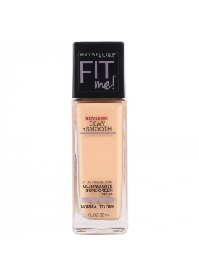 Maybelline, Fit Me, Dewy + Smooth Foundation, 125 Nude Beige, 1 fl oz (30 ml)