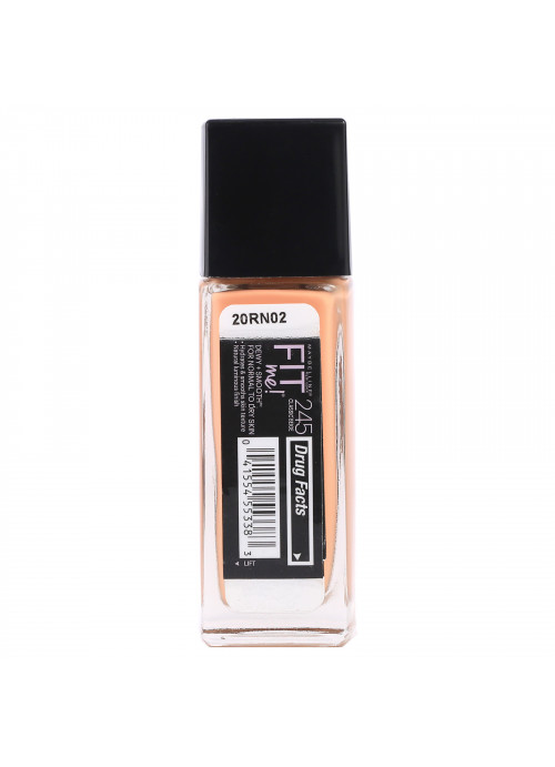 Maybelline, Fit Me, Dewy + Smooth Foundation, 245 Classic Beige, 1 fl oz (30 ml)