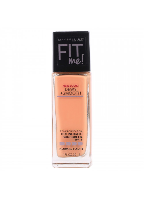 Maybelline, Fit Me, Dewy + Smooth Foundation, 245 Classic Beige, 1 fl oz (30 ml)