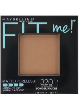 Maybelline, Fit Me, Matte + Poreless Powder, 320 Natural Tan, 0.29 oz (8.5 g)