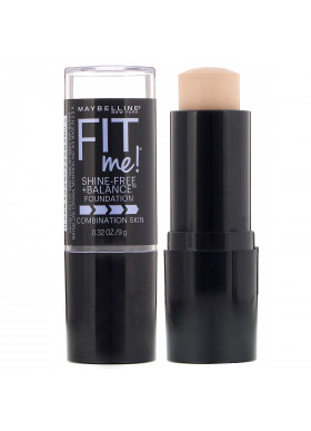 Maybelline, Fit Me, Shine-Free + Balance Stick Foundation, 110 Porcelain, 0.32 oz (9 g)