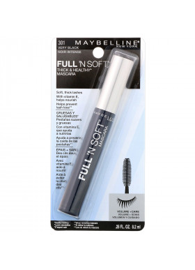 Maybelline, Full 'N Soft Mascara, 301 Very Black, 0.28 fl oz (8.2 ml)