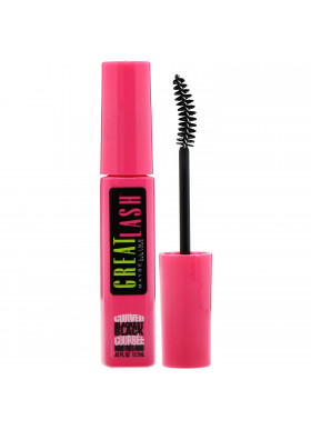 Maybelline, Great Lash, Curved Brush Mascara, 120 Blackest Black, 0.43 fl oz (12.7 ml)
