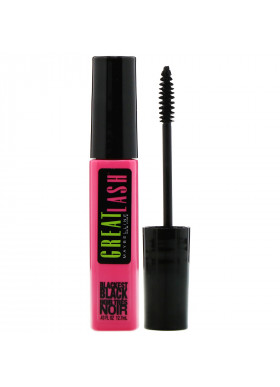 Maybelline, Great Lash, Mascara, 100 Blackest Black,  0.43 fl oz (12.7 ml)