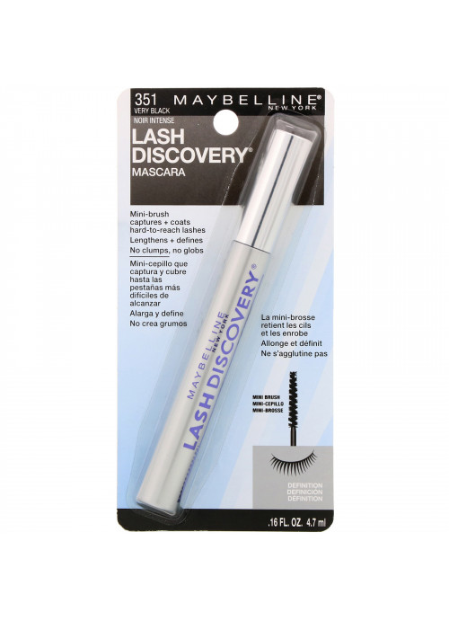 Maybelline, Lash Discovery Mascara, 351 Very Black, 0.16 fl oz (4.7 ml)