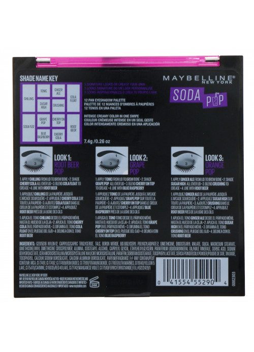 Maybelline, Soda Pop Eyeshadow Palette 110, 0.26 oz (7.4 g)