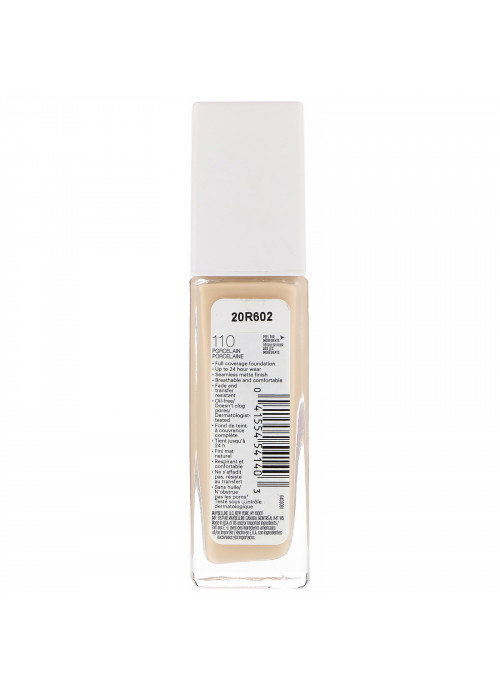 Maybelline, Super Stay, Full Coverage Foundation, 110 Porcelain, 1 fl oz (30 ml)