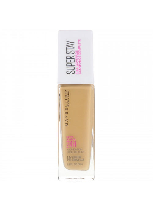Maybelline, Super Stay, Full Coverage Foundation, 140 Light Tan, 1 fl oz (30 ml)