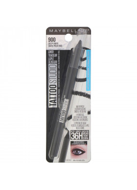 Maybelline, TattooStudio, Gel Eyeliner Pencil, 900 Deep Onyx, 0.04 oz (12 g)