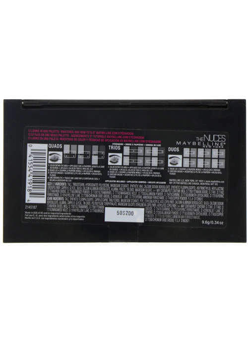 Maybelline, The Nudes Eyeshadow Palette, 0.34 oz (9.6 g)