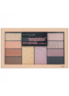 Maybelline, Total Temptation, Eyeshadow + Highlight Palette, 0.42 oz (12 g)