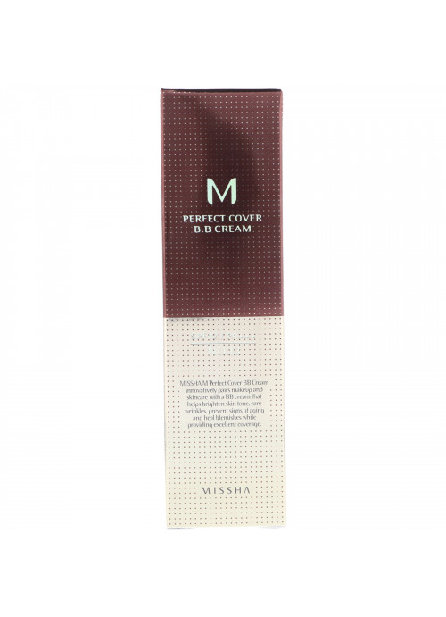 Missha, Perfect Cover B.B Cream, SPF 42 PA+++, No. 13 Bright Beige, 50 ml