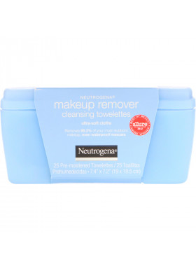 Neutrogena, Makeup Remover Cleansing Towelettes, Ultra-Soft Cloths, 25 Pre-Moistened Towelettes