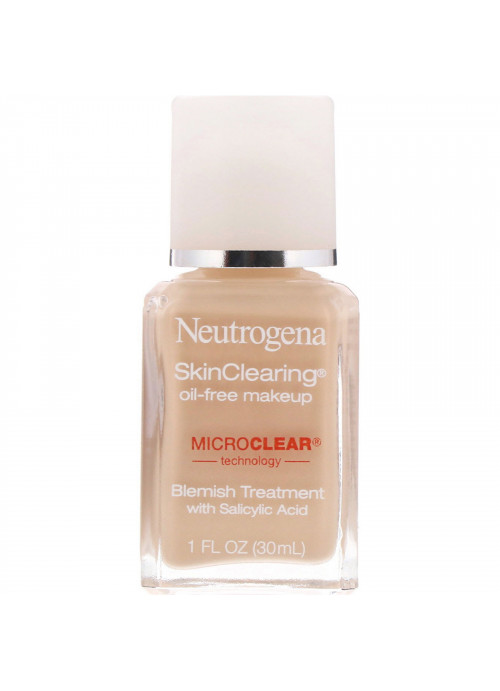 Neutrogena, SkinClearing Oil-Free Makeup, Classic Ivory 10, 1 fl oz (30 ml)