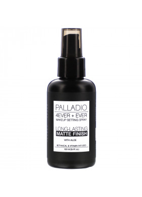 Palladio, 4Ever + Ever Makeup Setting Spray, Long-Lasting Matte Finish, 3.4 fl oz (100 ml)