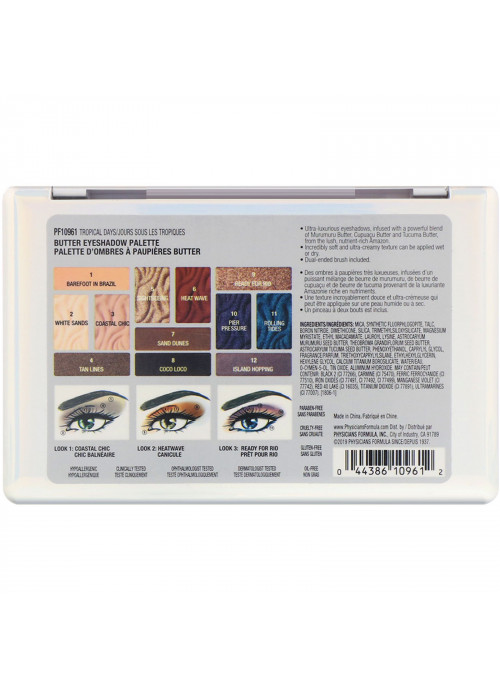 Physicians Formula, Butter Eyeshadow Palette, Tropical Days, 0.55 oz (15.6 g)