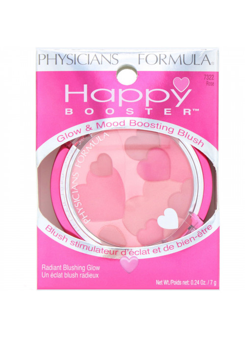 Physicians Formula, Happy Booster, Glow & Mood Boosting Blush, Rose, 0.24 oz (7 g)