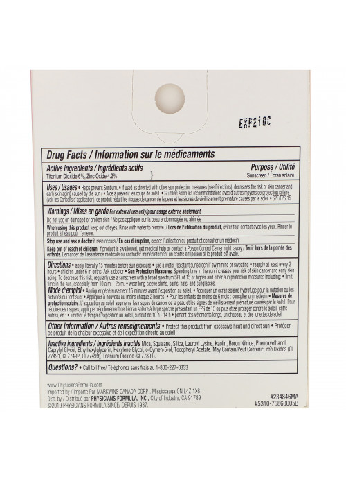 Physicians Formula, Mineral Wear, Airbrushing Pressed Powder, SPF 30, Translucent, 0.26 oz (7.5 g)