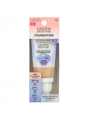 Physicians Formula, Natural Defense Foundation, SPF 30, Light, 1 fl oz (30 ml)