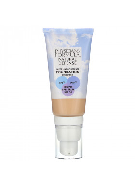 Physicians Formula, Natural Defense Foundation, SPF 30, Light, 1 fl oz (30 ml)