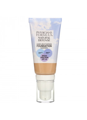 Physicians Formula, Natural Defense Foundation, SPF 30, Light to Medium, 1 fl oz (30 ml)