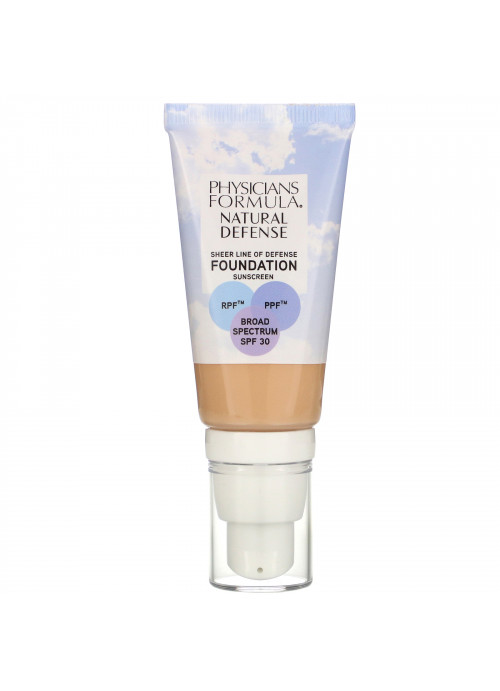 Physicians Formula, Natural Defense Foundation, SPF 30, Light to Medium, 1 fl oz (30 ml)
