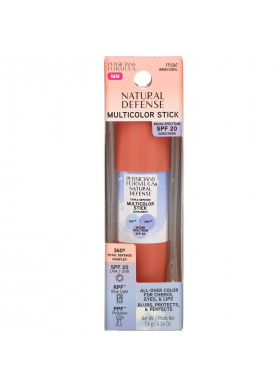 Physicians Formula, Natural Defense Multicolor Stick, SPF 20, Warm Coral, 0.26 oz (7.4 g)