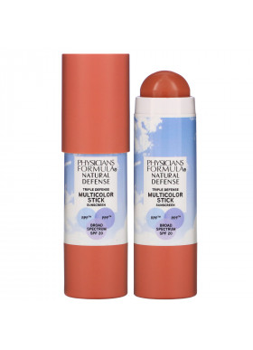 Physicians Formula, Natural Defense Multicolor Stick, SPF 20, Warm Coral, 0.26 oz (7.4 g)