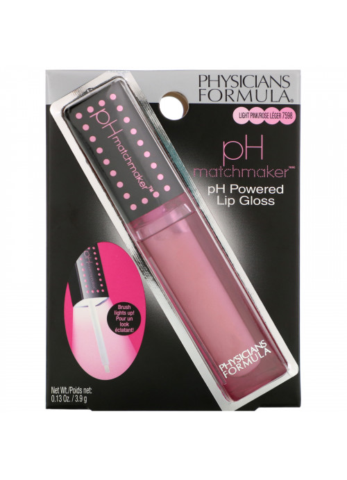 Physicians Formula, pH Matchmaker, pH Powered Lip Gloss, Light Pink, 0.13 oz (3.9 g)