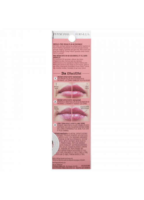 Physicians Formula, Plump Potion, Needle-Free Lip Plumping Cocktail, Pink Crystal Potion 2214, 0.1 oz (3 g)