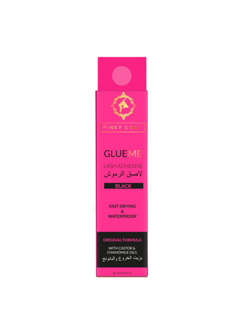 Pinky Goat, Glue Me Lash Adhesive, Dark Black, 1 Pair