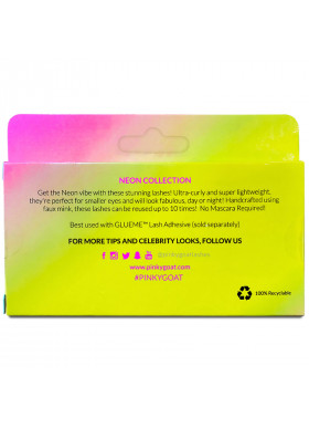 Pinky Goat, Rose, Wispy Effect False Eyelashes, 1 Pair