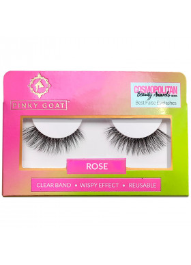 Pinky Goat, Rose, Wispy Effect False Eyelashes, 1 Pair