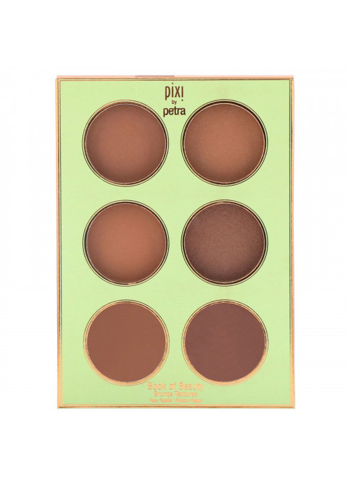 Pixi Beauty, Book of Beauty, Bronze Textures, 6 Bronzers - 0.09 oz (2.7 g) Each