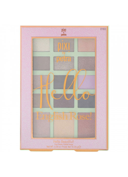 Pixi Beauty, Hello Beautiful!, English Rose, Face Palette, 0.56 oz (16.05 g)