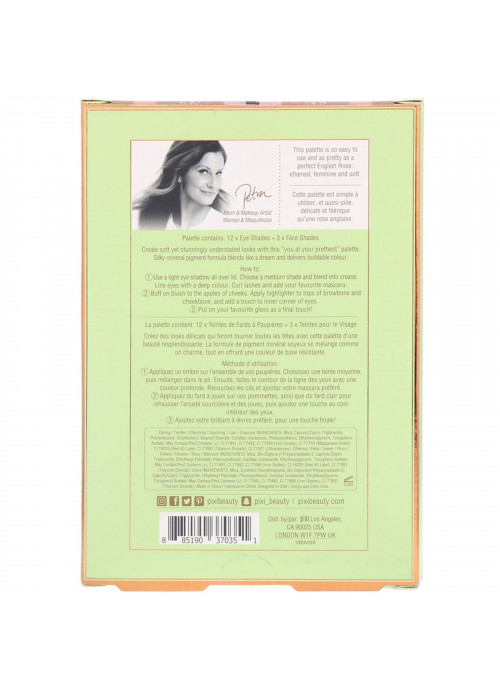 Pixi Beauty, Hello Beautiful!, English Rose, Face Palette, 0.56 oz (16.05 g)