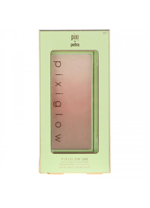 Pixi Beauty, Pixiglow Cake, 3-in-1 Luminous Transition Powder, Gilded Bare Glow, 0.85 oz (24 g)