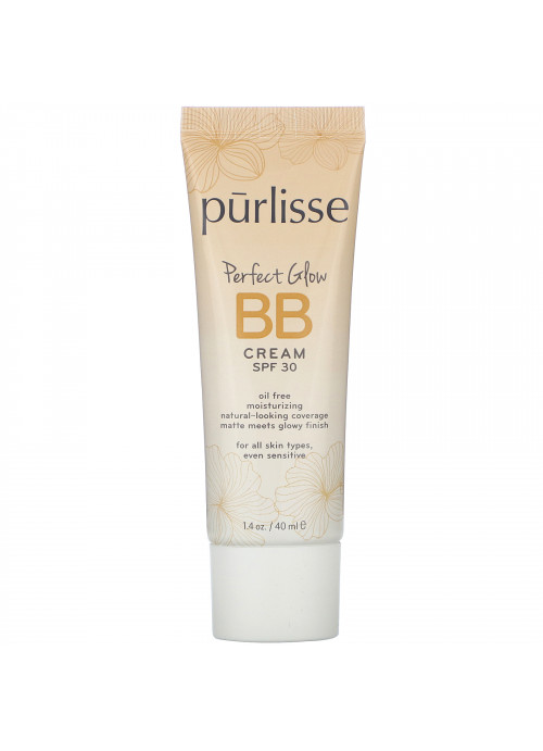 Purlisse, Perfect Glow, BB Cream, SPF 30, Light,  1.4 fl oz (40 ml)