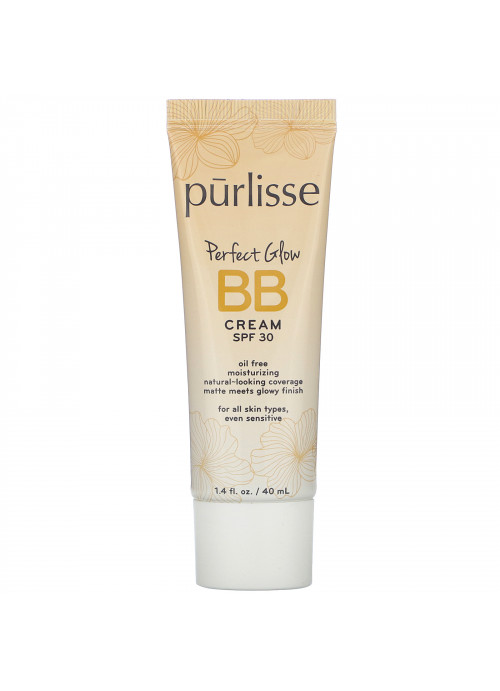 Purlisse, Perfect Glow, BB Cream, SPF 30, Medium Tan, 1.4 fl oz (40 ml)