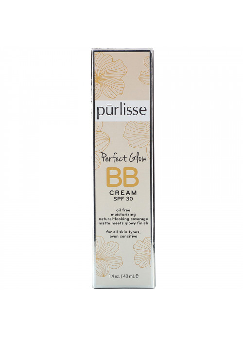 Purlisse, Perfect Glow, BB Cream, SPF 30, Tan Deep, 1.4 fl oz (40 ml)