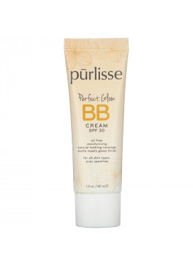 Purlisse, Perfect Glow, BB Cream, SPF 30, Tan Deep, 1.4 fl oz (40 ml)