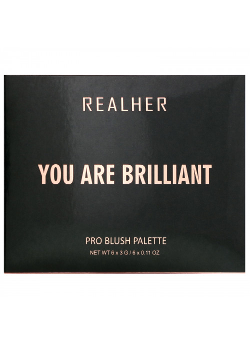 RealHer, You Are Brilliant, Pro Blush Palette, 0.66 oz (18 g)