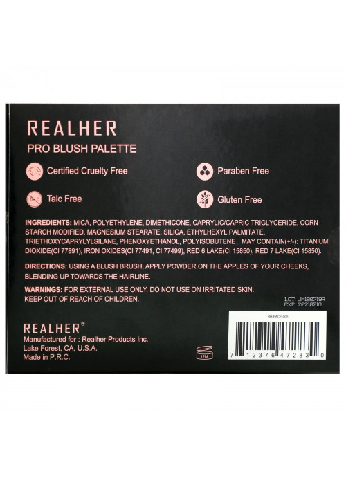 RealHer, You Are Brilliant, Pro Blush Palette, 0.66 oz (18 g)